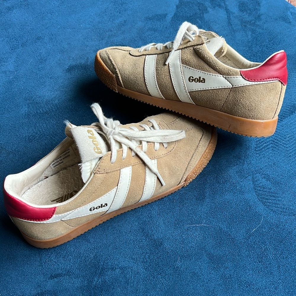 Gola Classics Elan Sneakers Caramel/Off-White/Deep Red